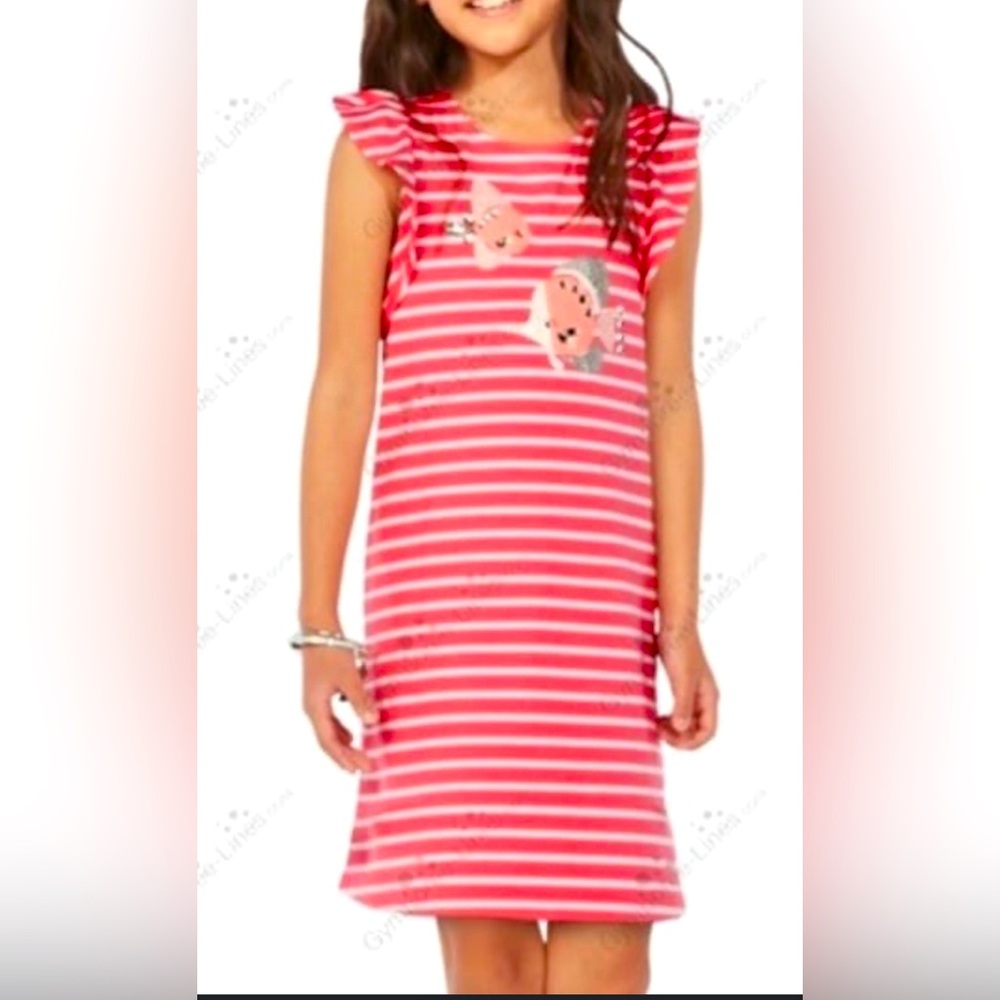 Gymboree Striped Embellished Fish Dress